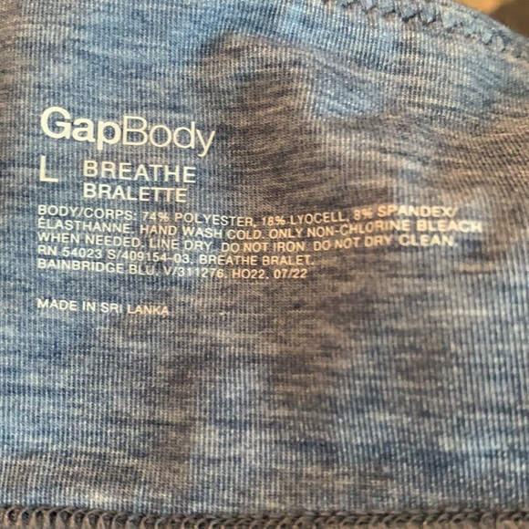 Gap Body Sports Bra NWT size L - Picture 4 of 4